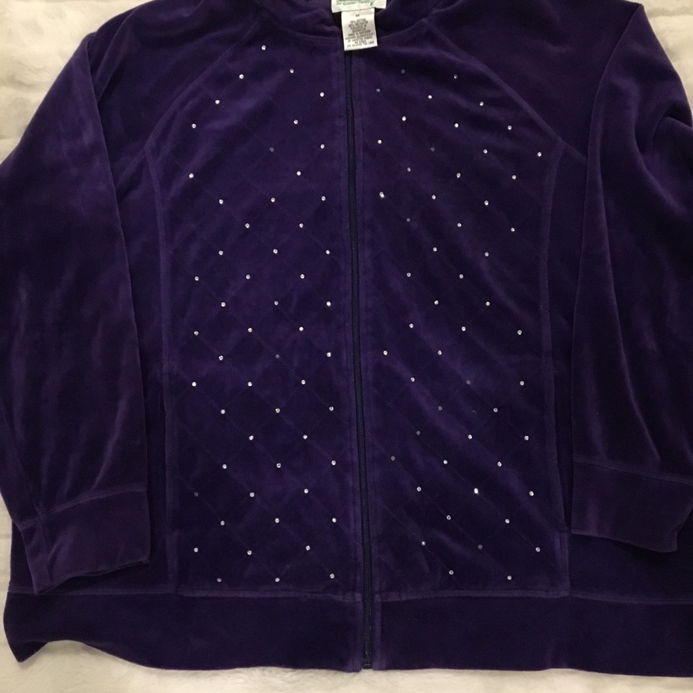 The Quaker Factory Velour Jacket .